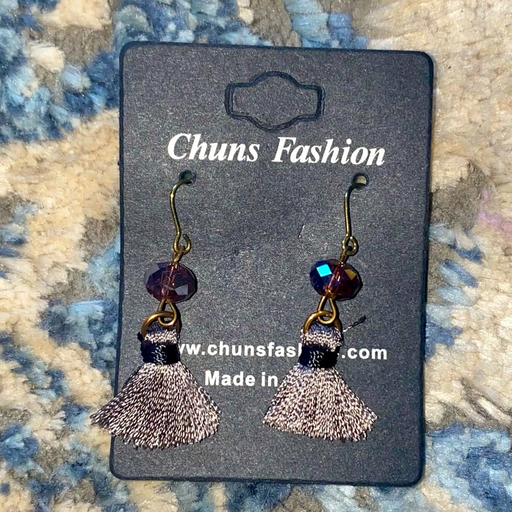Chuns Fashion Grey Tassel Earrings
